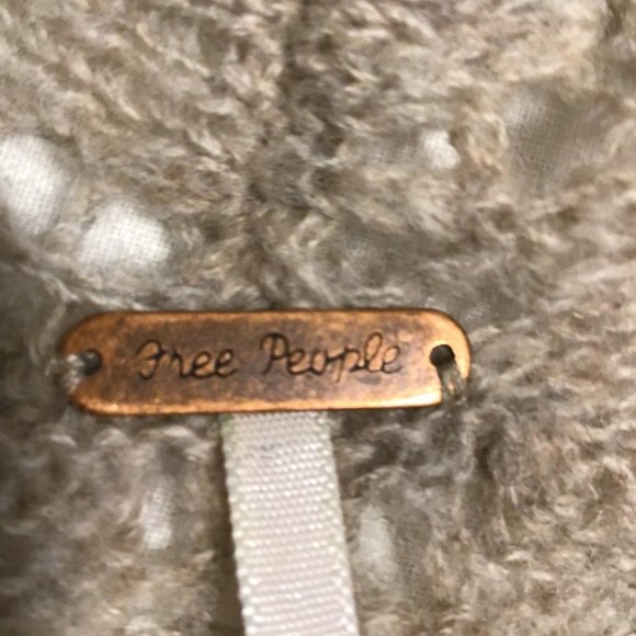 FREE People Open Knit Cowl Neck Asymmetrical Sweater Size M - Picture 11 of 13